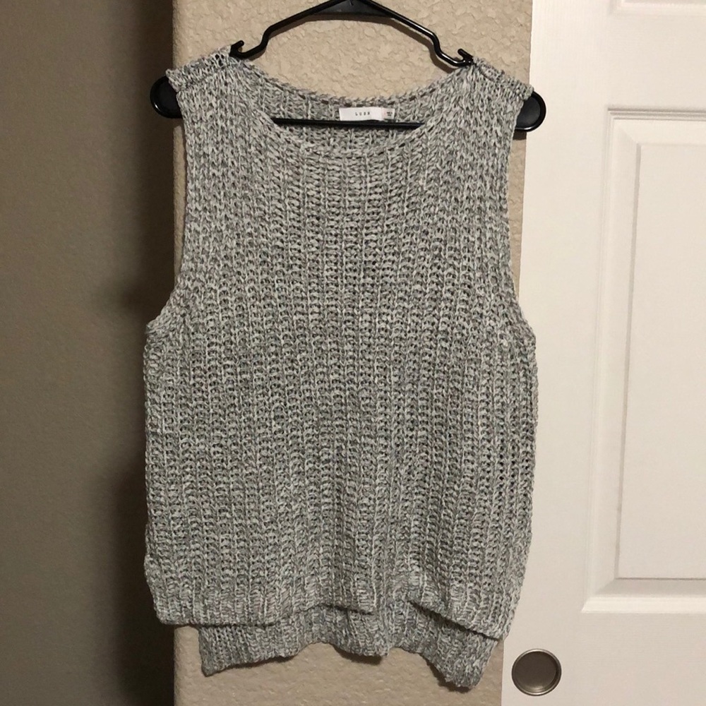 LUSH knit tank sweater